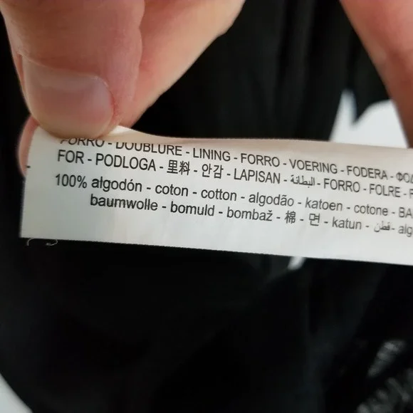 Zara Women Textured Midi Tiered Dress Sz L Black V Neck Boho Relaxed Vacation - Picture 9 of 9